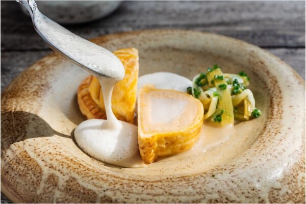 food photography the rum fox michelin restaurant food spoon sauce
