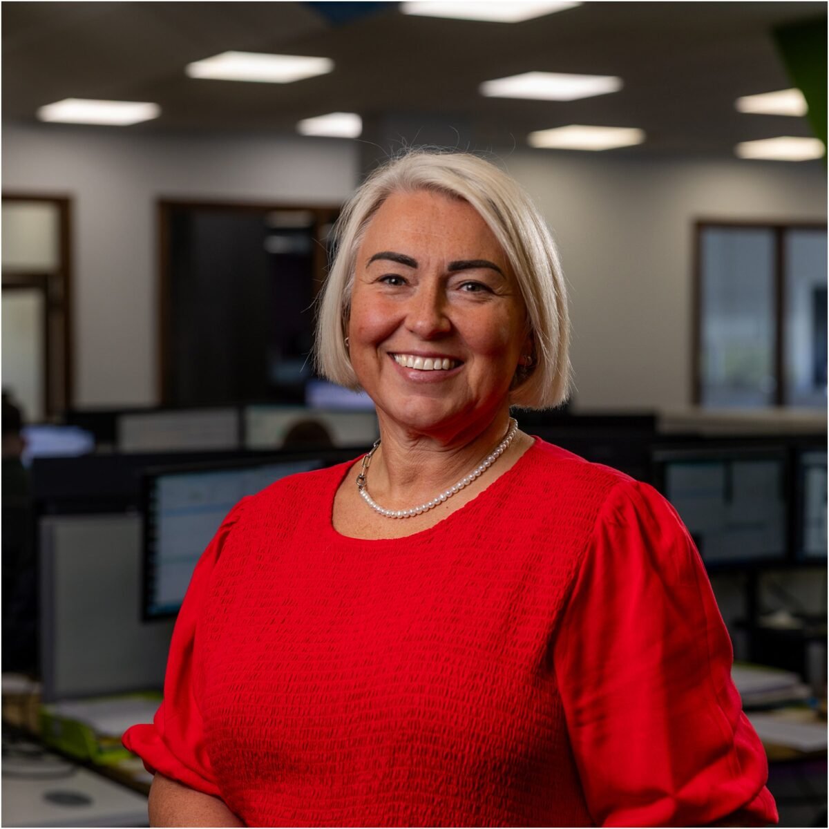mobile studio headshot smile burnley business