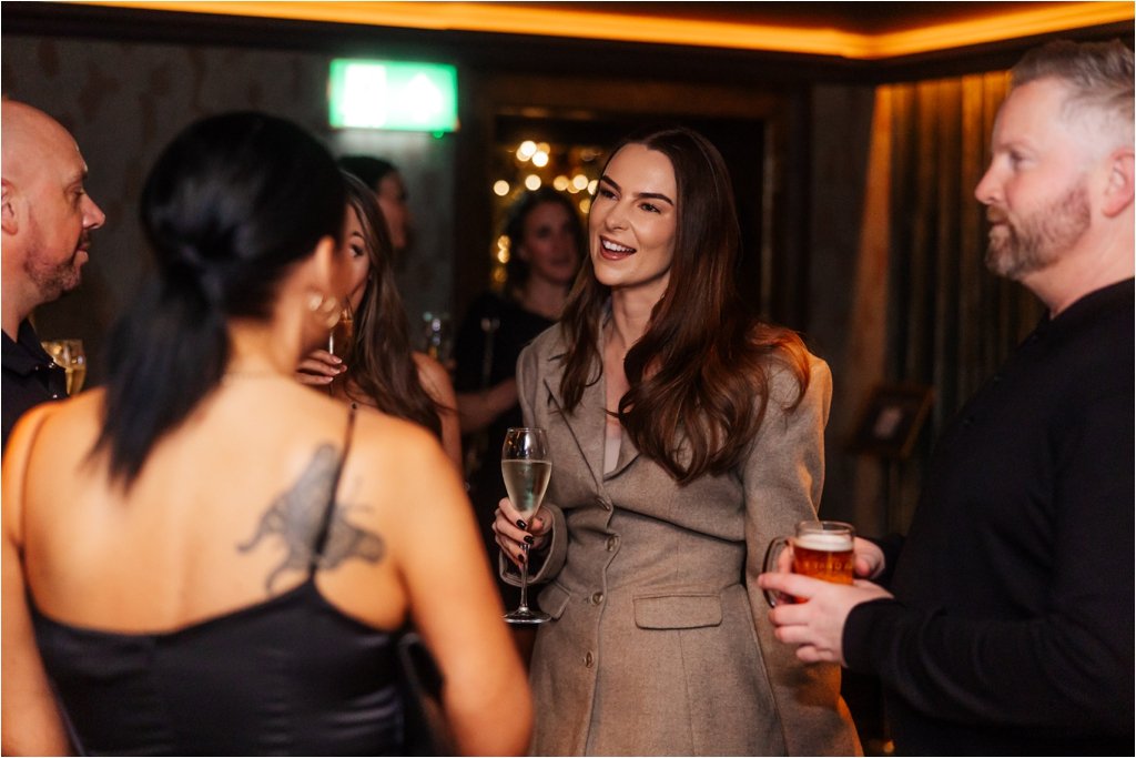 guests smiling candid photography