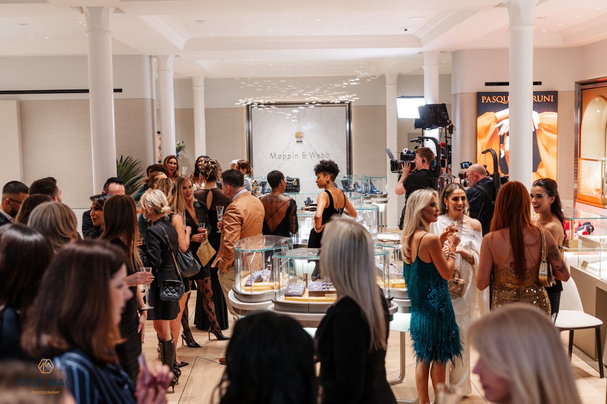 Mappin & webb manchester tv crew intimate  event photographer