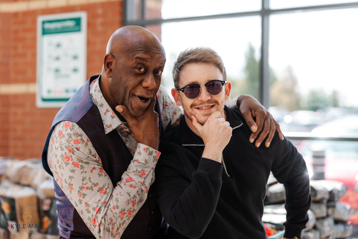 customers Ainsley Morrisons pr event photographer