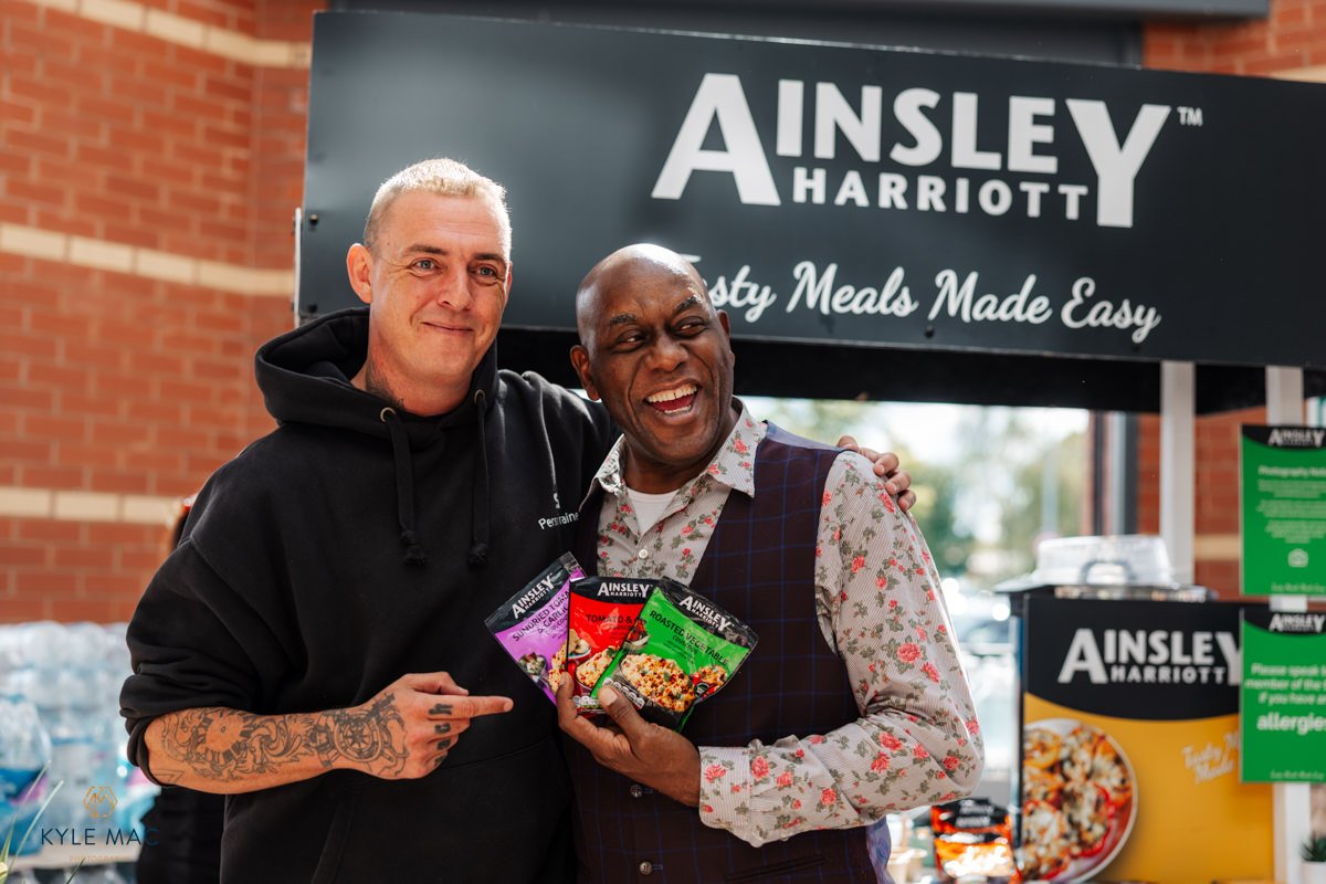 celebrity pr event Morrisons staff
